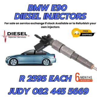 BMW E90 Diesel Injectors for sale on service exchange or to recon
