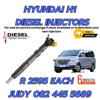 Hyundai H1 Diesel Injectors for sale on service exchange or to recon