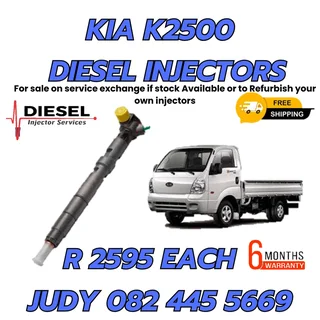 Kia K2500 Diesel Injectors for sale on service exchange or to recon