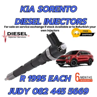 Kia Sorento Diesel Injectors for sale on service exchange or to recon