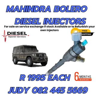 Mahindra Bolero Diesel Injectors for sale on service exchange or to recon