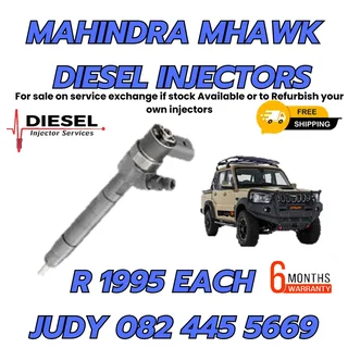 Mahindra Mhawk Diesel Injectors for sale on service exchange or to recon