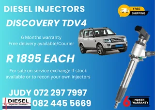Discovery TDV4 Diesel Injectors
