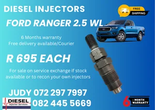 Ford Ranger 2.5 WL Diesel Injectors