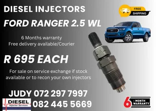 Ford Ranger 2.5 WL Diesel Inejctors