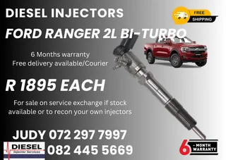 Ford Ranger 2L Bi-Turbo Diesel Injectors