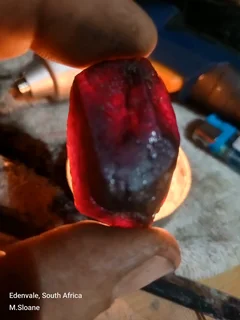 Raw Mozambique ruby