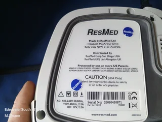 Resmed apnea machine