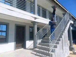 Driveway gates balustrade, staircase