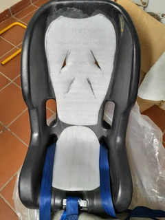Kids black plastic chair &amp; neck support