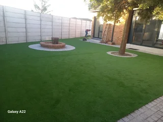 GO GREEN ALL YEAR ROUND#ARTIFICIAL GRASS LANDSCAPING SOLUTION#BLOCK AND TURF#SUPPLY AND INSTALL.