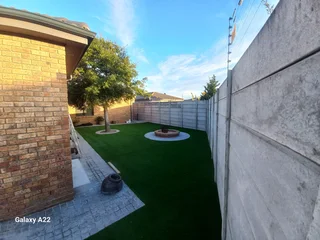 GO GREEN ALL YEAR ROUND#ARTIFICIAL GRASS LANDSCAPING SOLUTION#BLOCK AND TURF#SUPPLY AND INSTALL.