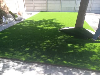 GO GREEN ALL YEAR ROUND#ARTIFICIAL GRASS LANDSCAPING SOLUTION#BLOCK AND TURF#SUPPLY AND INSTALL.