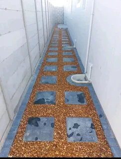 13mm And 19mm Brown And Grey Decorative Pebble,block And Stone#supply And Installation.