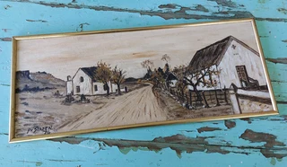 Oil painting wall art decor 1974 van Staden