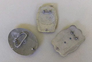 Belt buckle metal cowboy cowgirl cattle horse eagle signage