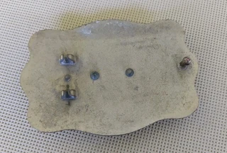 Belt buckle metal cowboy cowgirl cattle horse eagle signage