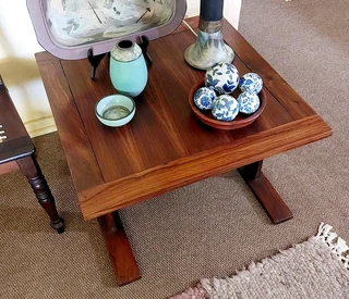 Kiaat table wood wooden hardwood vintage antique