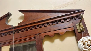 Antique vintage hall wall mirror solid wood decoration