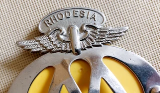 Rhodesia vintage classic AA car badge Automobile Association bumper grille Zimbabwe grill membership