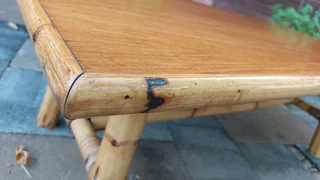 Rottang rattan bamboo vintage set seat chair sofa bench couch table