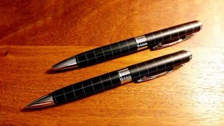 Set boxed ball point pen and pencil