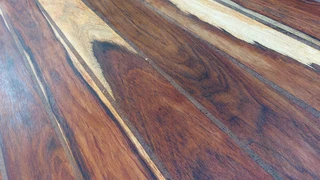 Vintage kiaat teak solid wood table and 6 chairs kitchen 1970 antique