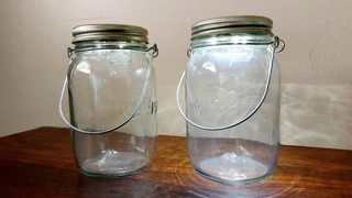 Consol solar jar lamp light 2x