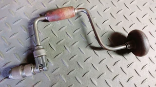 Vintage manual drill hand-drill tool carpentry carpenter