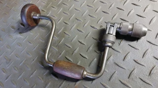 Vintage manual drill hand-drill tool carpentry carpenter