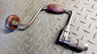 Vintage manual drill hand-drill tool carpentry carpenter