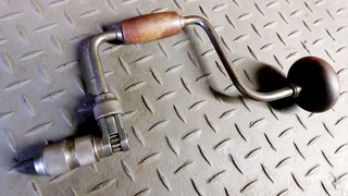 Vintage manual drill hand-drill tool carpentry carpenter