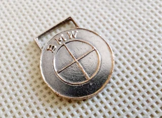 Vintage BMW keyholder keyring logo key ring holder metal