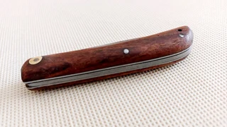 Vintage pocket knife wooden grips