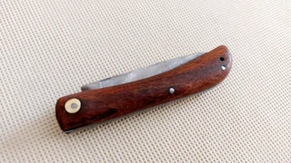 Vintage pocket knife wooden grips