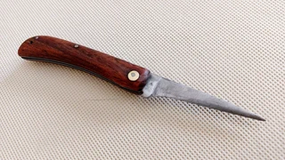 Vintage pocket knife wooden grips