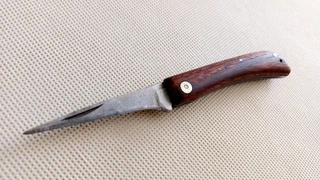 Vintage pocket knife wooden grips