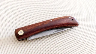 Vintage pocket knife wooden grips