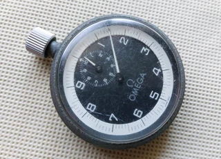 Vintage Swiss OMEGA stopwatch timer stop watch antique time-piece milutary issue