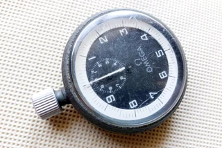 Vintage Swiss OMEGA stopwatch timer stop watch antique time-piece milutary issue