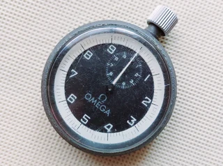 Vintage Swiss Omega Stopwatch Timer Stop Watch Antique Time-piece Milutary Issue