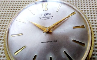Vintage Swiss made Fero Feldman 17 Jewels Antimagnetic pocketwatch pocket watch time-piece
