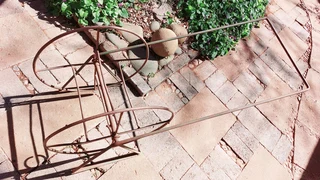 Trolley stand roller for hosepipe or cables garden trolley hose gardening irrigation steel metal