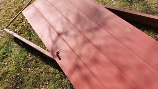 Zinc metal door and matching door frame doorframe