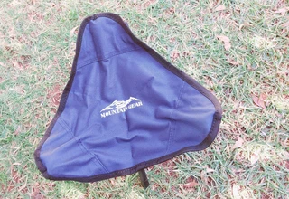 Tripod seat camping chair foldable sleeve