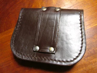 Genuine leather pouch bag sleeve, also used for ammo ammunition rounds hunting