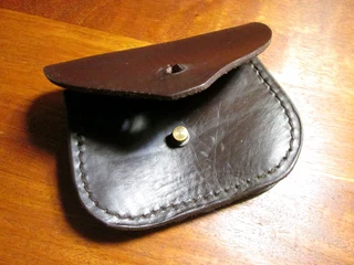 Genuine leather pouch bag sleeve, also used for ammo ammunition rounds hunting
