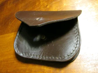 Genuine leather pouch bag sleeve, also used for ammo ammunition rounds hunting