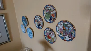 Decorative wall plates art vintage antique ceramics