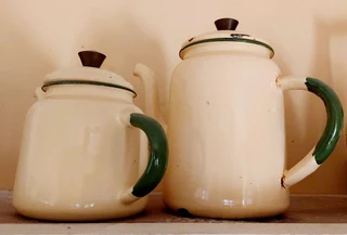 Vintage antique kettle pot coffee tea